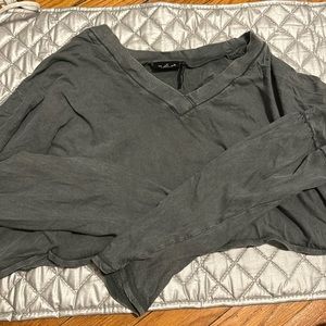 Out from under cropped v neck